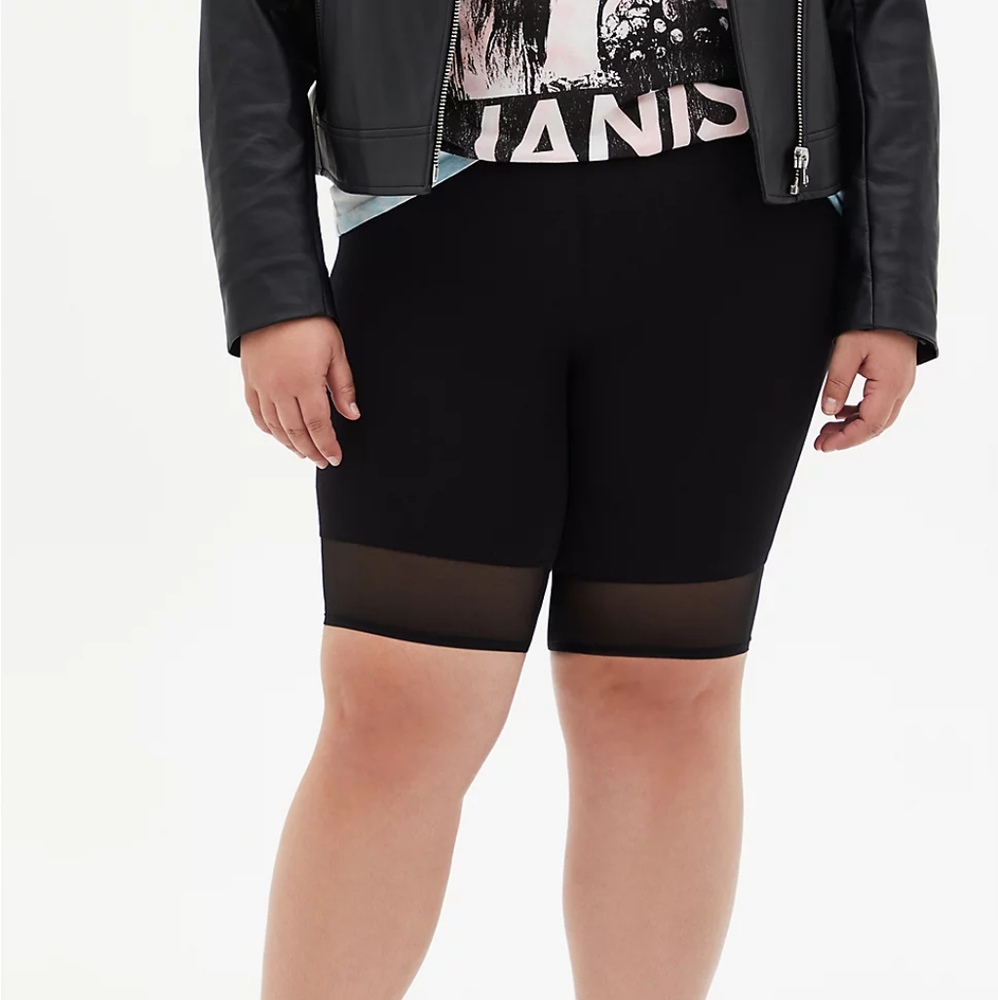 Torrid mesh bike shorts size 2